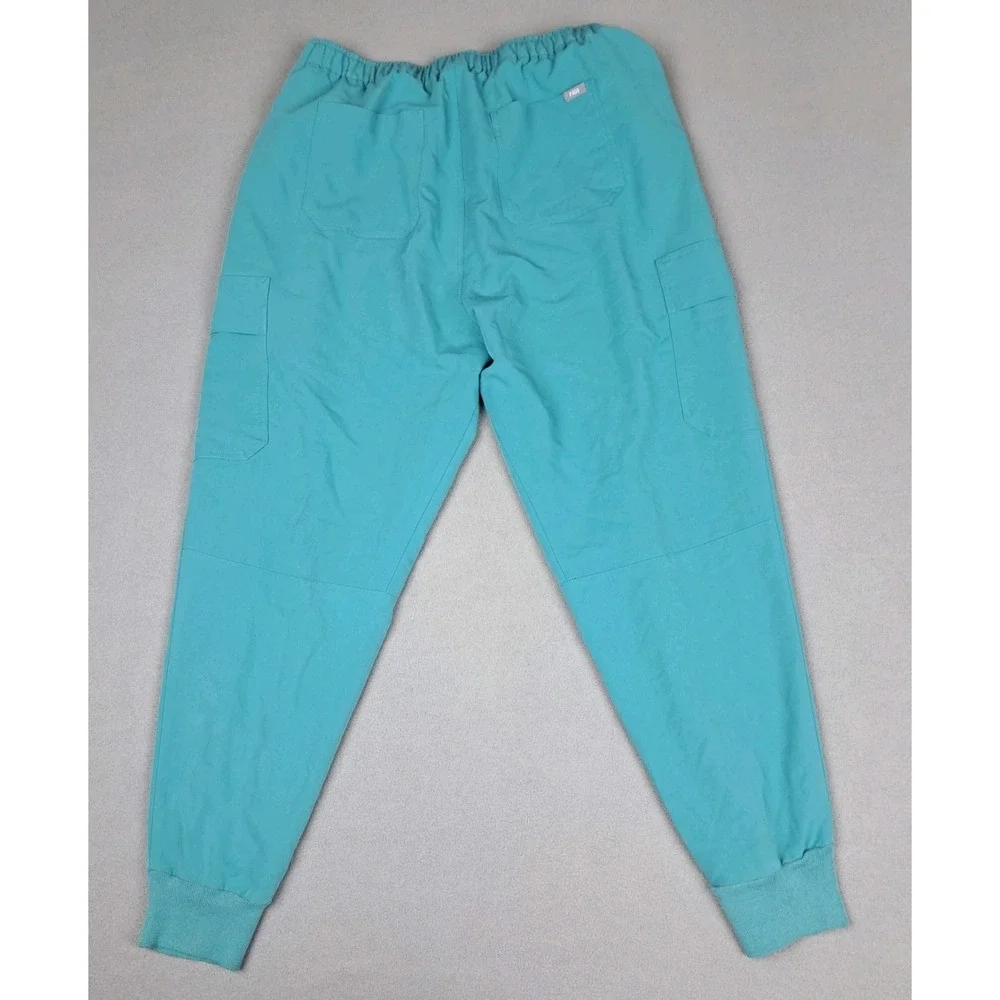 FIGS‎ Scrub Pants Mens 2XL XXL Teal Cargo Jogger Technical Collection Medical